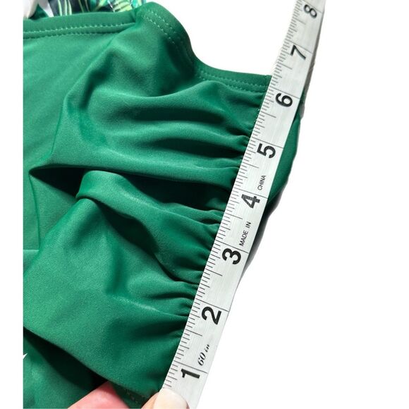 NEW Women’s one piece swimsuit tummy control halter v-neck, medium - Picture 5 of 7